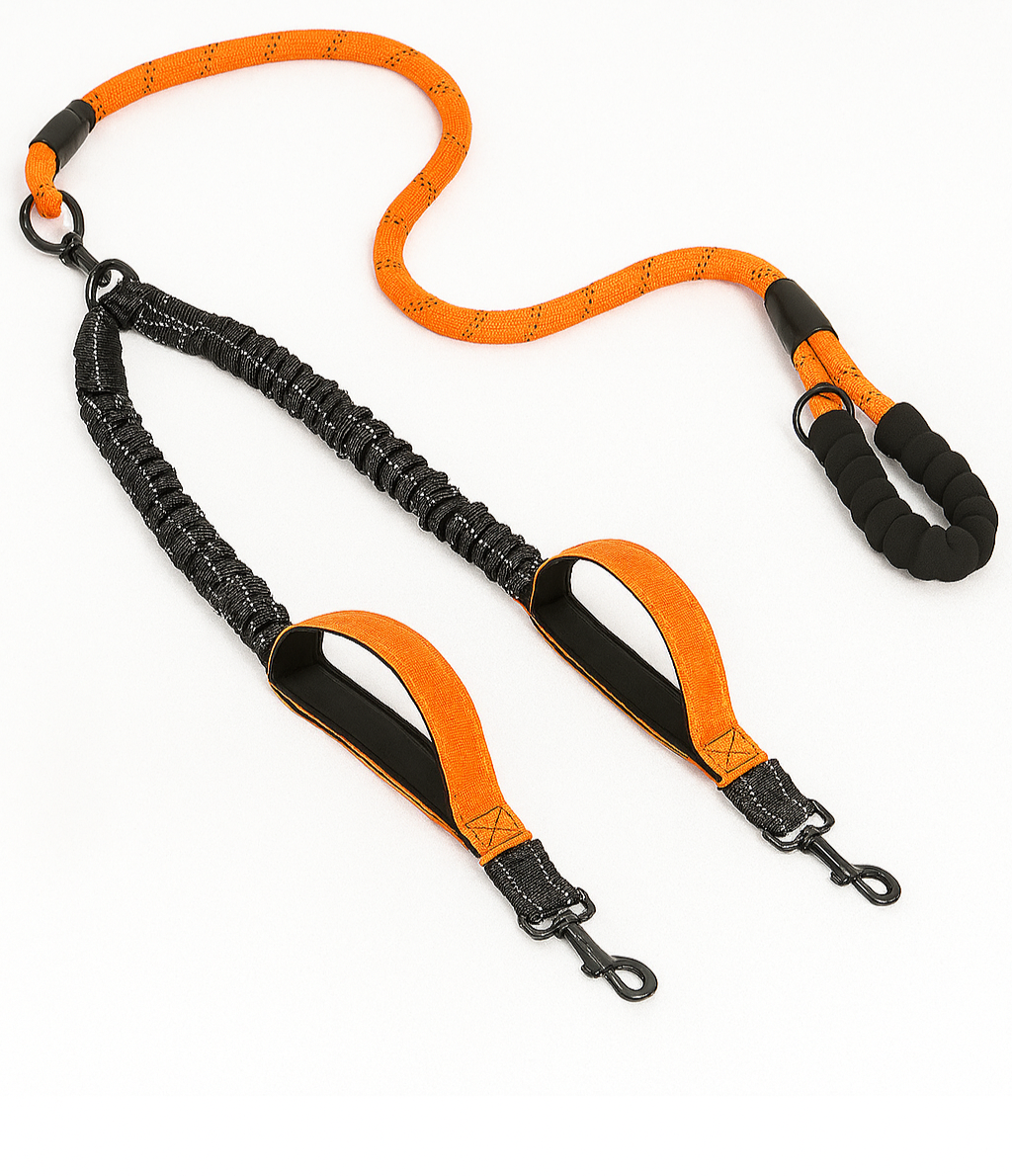 Dubbele Hondenriem – 360°  Anti- Twist