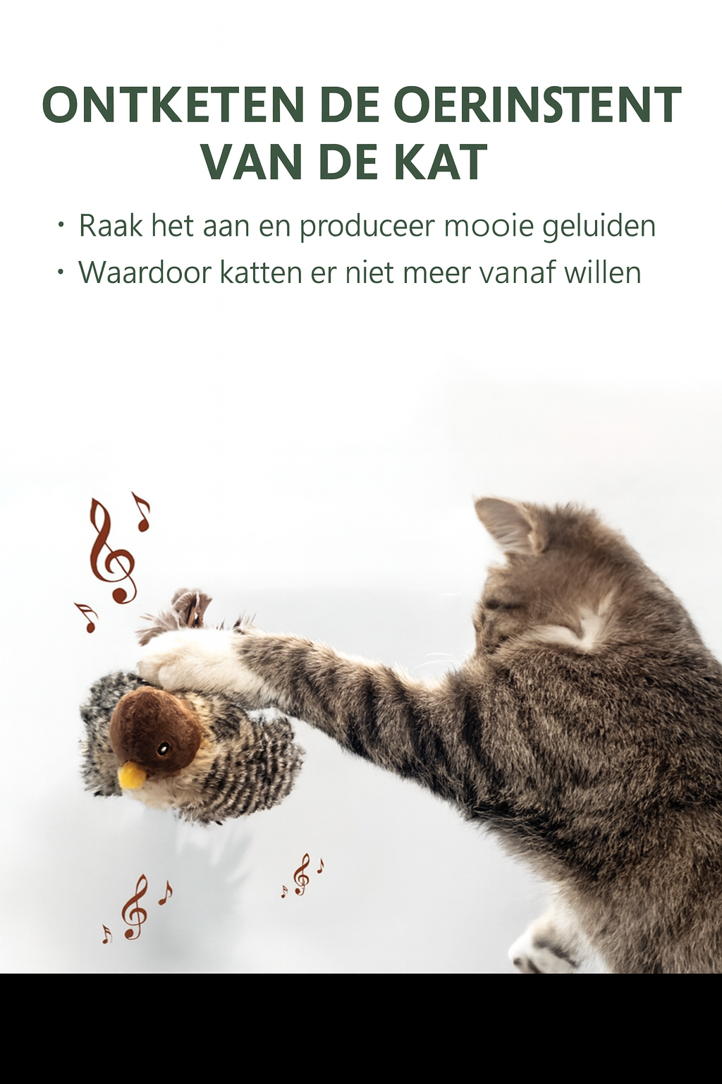 Pluche Vogel met Geluid & Veer – Realistisch Kwetterend