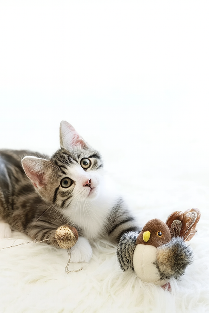 Pluche Vogel met Geluid & Veer – Realistisch Kwetterend