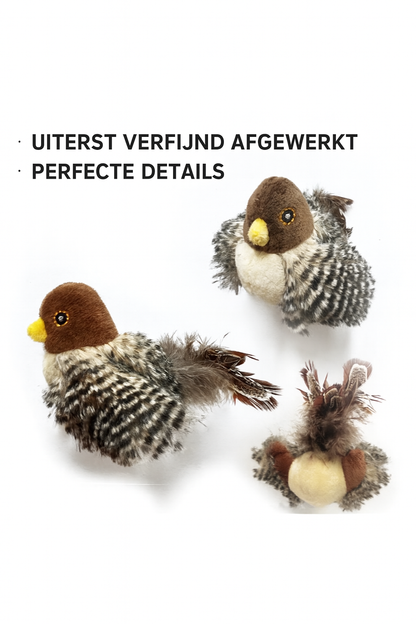 Pluche Vogel met Geluid & Veer – Realistisch Kwetterend